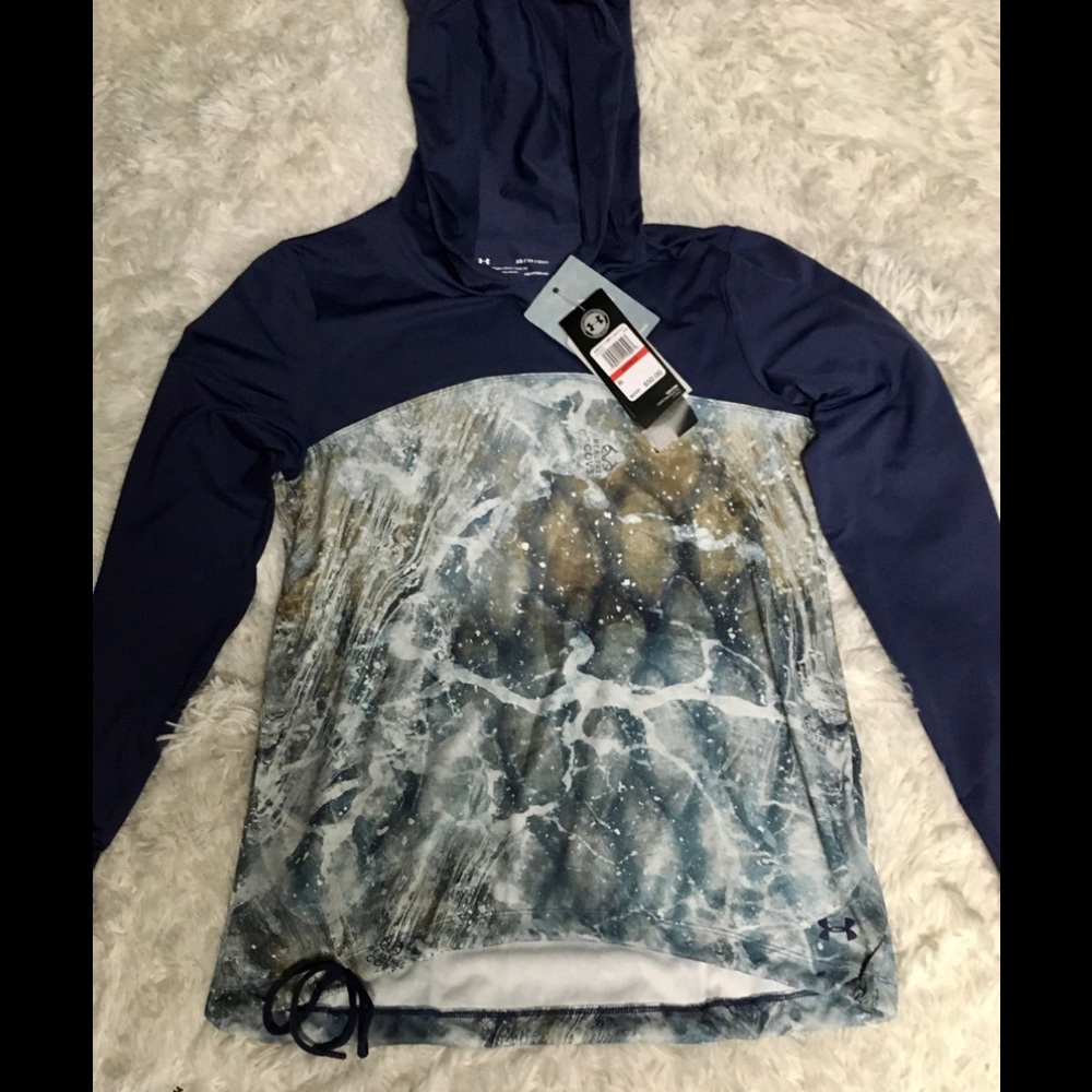 Under Armor Women’s Drawstring bottom Hoodie sz XS